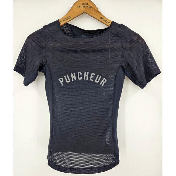 New Rapha Souplesse Mesh Base Layer Womens XS Short Sleeve Black Puncheur - Picture 1 of 5